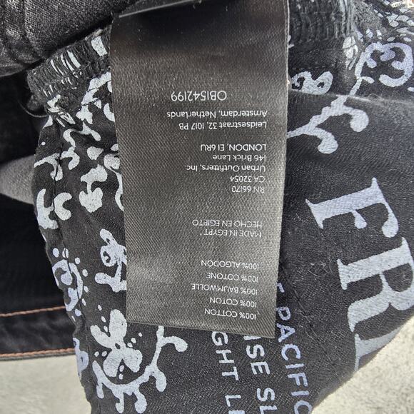 Free People We The Free Pacifica Slim Straight Leg Jeans Sz 32 Black (32x27) NWT - Picture 8 of 16